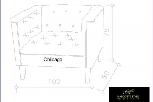 Sofa CHICAGO-100 Marcottestyle