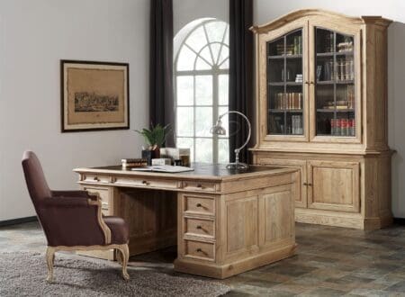 Marcottestyle Interiors Bureau,Partnerdesk,Eiken Bureau,Eiken Bureau Met Lades,Massief Eiken Bureau