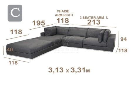 Marcottestyle Interiors Modulaire Sofa Marcottestyle