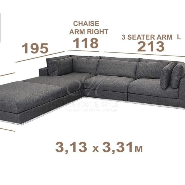 Marcottestyle Interiors Modulaire Sofa Marcottestyle