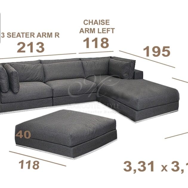 Marcottestyle Interiors Modulaire Sofa Marcottestyle