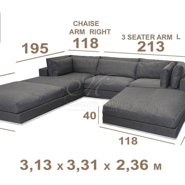 Marcottestyle Interiors Modulaire Sofa Marcottestyle