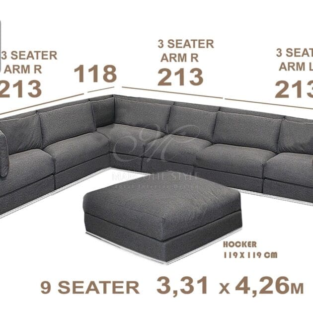 Marcottestyle Interiors Modulaire Sofa Marcottestyle