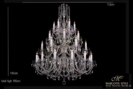 Marcottestyle Interiors Crystal Chandelier