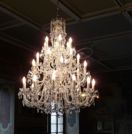 Marcottestyle Interiors Crystal Chandelier