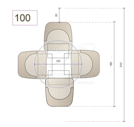 Marcottestyle Interiors Ronde Tafel