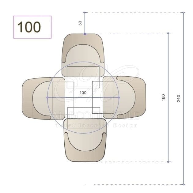 Marcottestyle Interiors Ronde Tafel