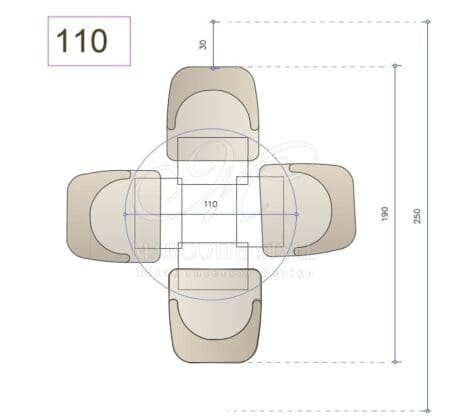 Marcottestyle Interiors Ronde Tafel