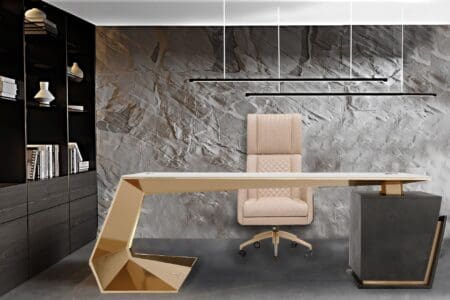 Marcottestyle Interiors Lamborghini Gt President Gold Desk By Marcottestyle