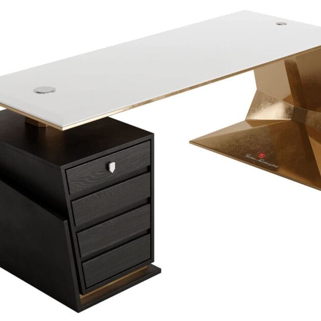 Marcottestyle Interiors Lamborghini Gt President Gold Desk By Marcottestyle