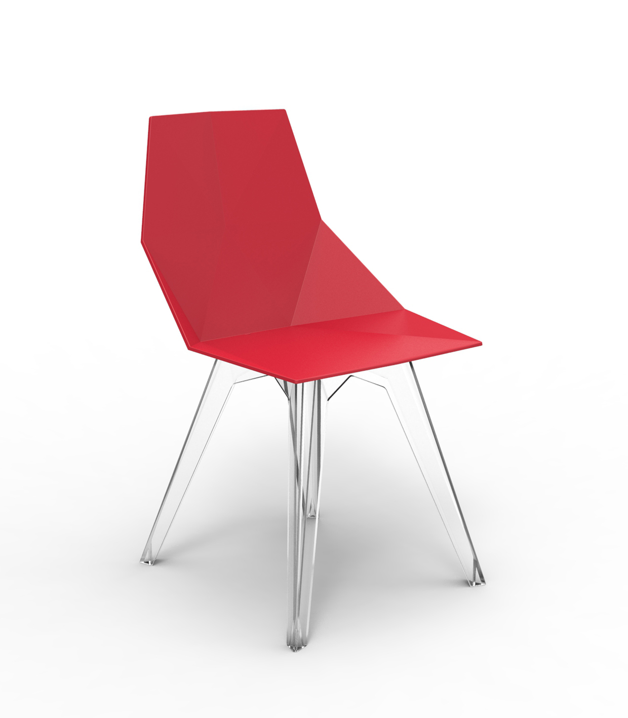 FAZ stoel 54062 - geen arm - ROOD