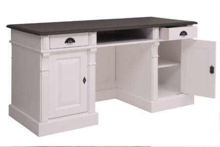 Marcottestyle Interiors Bureau, Eiken Bureau Met Gesloten Achterkant, Bureau Op Maat, Luxe Eiken Bureau