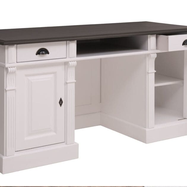 Marcottestyle Interiors Bureau, Eiken Bureau Met Gesloten Achterkant, Bureau Op Maat, Luxe Eiken Bureau