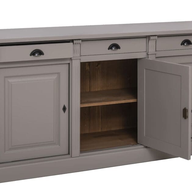 Eiken dressoir op maat met op maat gemaakte afmetingen, perfect voor elke eetkamer.