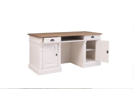 Marcottestyle Interiors Bureau, Eiken Bureau Met Gesloten Achterkant, Bureau Op Maat, Luxe Eiken Bureau