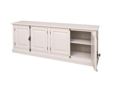 Eiken Dressoir Montreux - Massief Eiken Dressoir Met 4 Deuren En Ruime Opbergruimte.