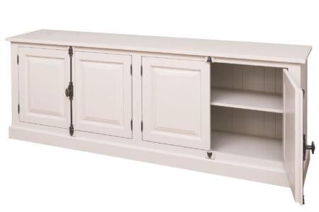 Luxe Eiken Dressoir Met Natuurlijke Houtnerf En Elegante Uitstraling.