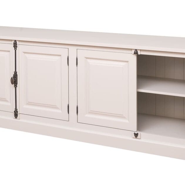 Luxe Eiken Dressoir Met Natuurlijke Houtnerf En Elegante Uitstraling.