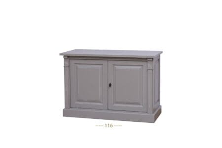 Eiken Dressoir Beaumont - Massief Eiken Dressoir Met 2 Deuren, Ideaal Voor Opbergruimte.