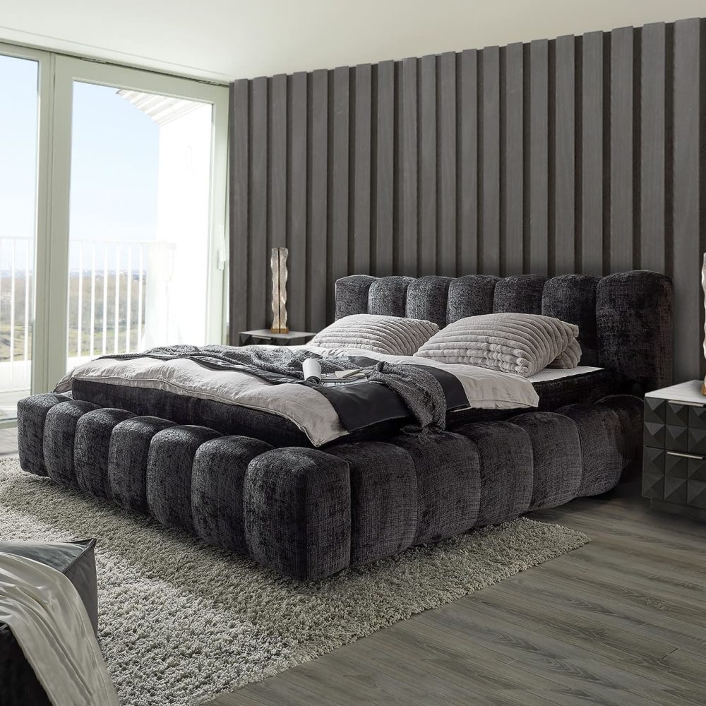 Marcottestyle-Bed-met matras-Bex_black-A